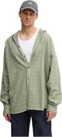 Diesel S-Dewny-Hood-B Shirt - Heren - Casual Overhemden - Groen - XL - Katoen - Overhemden