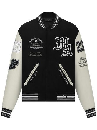 Amiri Bomberjack met logo - Zwart