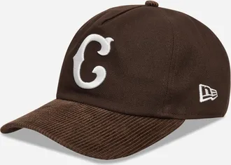 New Era Chicago Cubs MLB Cooperstown Cord 19TWENTY Adjustable Cap Dark Brown
