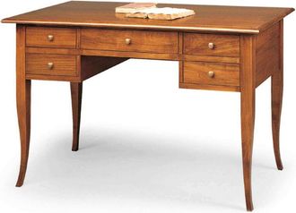 Milani Home DALLAS - scrittoio in legno massello 107 x 56 x 81