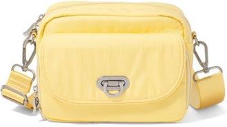 Baggallini Coastal Flip Lock Camera Bag Crossbody in Butter Yellow at Nordstrom