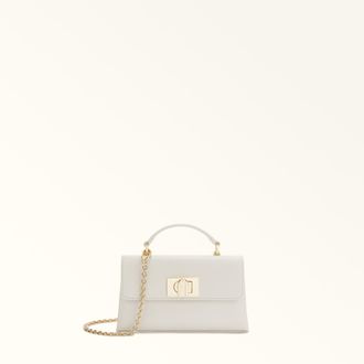 Furla 1927 Borsa Mini M Panna Bianco Pelle Stampata Donna