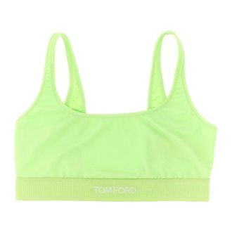 Tom Ford Signature Bralette - female - Tom Ford - Sleeveless Tops - Green - XS - Tops