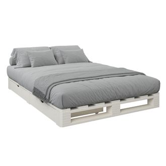 HOME AFFAIRE Palettenbett »ALASCO BESTSELLER! Mit Schublade« zertifiziertes Massivholz, erweiterbar zum Doppel- oder Familienbett