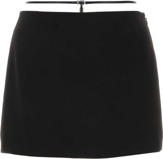 Dsquared2 Black polyester mini skirt