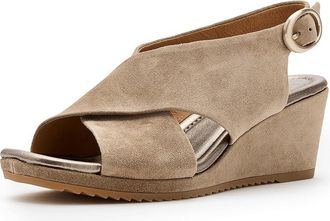 S&ouml;fft Isabeth Womens Wedge Shoes Barley Suede : 6.5 M (B), Leather