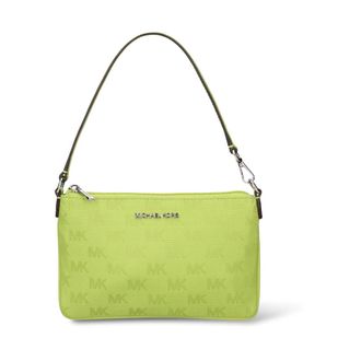Michael Kors Pochette convertibile Jet Set Travel piccola in nylon con logo intrecciato - - Bags - Donna - Verde - ONE SIZE