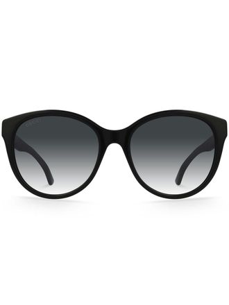 Gucci round-frame sunglasses - unisex - Acrylic/Acetate - 56 - Black