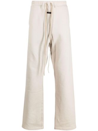 Fear of God drawstring cotton track pants - men - Cotton - S - Grey