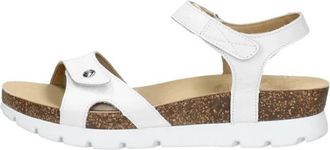 Panama Jack Sulia Flat Sandalen - Dames - Sleehakken - Wit - 41 EU - Leer - Schoenen