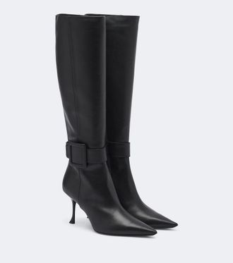 Roger Vivier Viv Ville leather knee-high boots