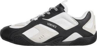 Versace Galaxia Leather Sneakers Black White 1017878-1A12892_2W020