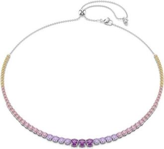 Swarovski Matrix Rhodium-Plated Crystal Necklace