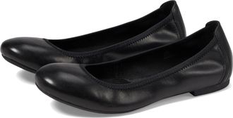 Born Julianne B78203 Flat Black Leather Round Toe Slip-On HAWK170