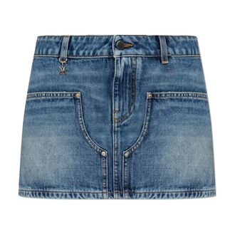 Amiri Denim Skirts, female, Blue, Size: W29 Denim Carpenter Mini Skirt