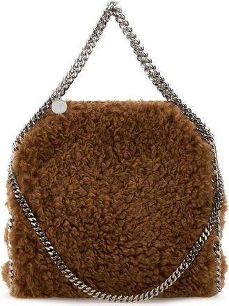 Stella McCartney Stella Mccartney Biscuit Alter Mat Shearling Mini Falabella Handbag
