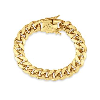 SHYMI Statement Cuban Link Bracelet - 18K Gold-Filled, Size 7, Day to Night