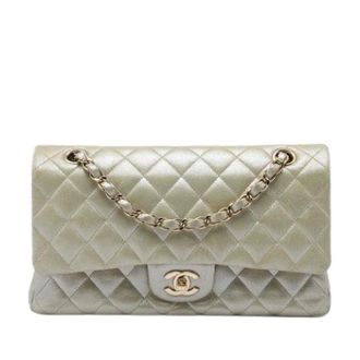 Chanel Pre-owned Classic Flap - Dames - Pre-owned - Beige - Maat: ONE Size Leer