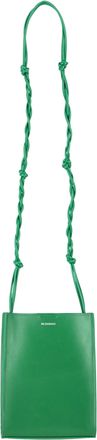 Jil Sander Small Tangle Shoulder Bag in Green Leather
