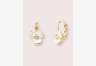 Kate Spade New York Disco Pansy Leverback Earrings