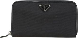 Prada Pre-owned Wallets, female, Black, Size: ONE SIZE Pre-owned Nylon wallets