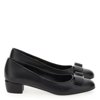 Ferragamo Vara 10 Ornament Pumps, Size 7 C