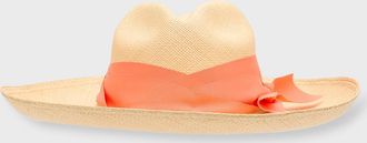 Sensi Studio Panama Long-Brim Hat With Twisted Band