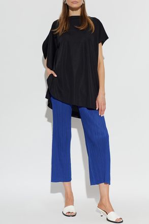 Pleats Please Issey Miyake Oversized Top, Womens, Black