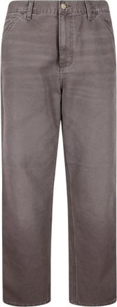 Carhartt Work in Progress Single Knee Pant - Heren - Straight fit broeken - Grijs - W30 - Katoen - Broeken