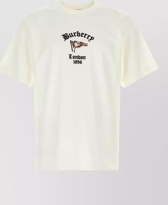 Burberry cotton relaxed-fit embroidered t-shirt