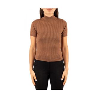 Max Mara Turtlenecks, female, Brown, XL, Maglia