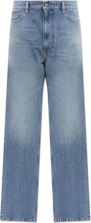 Maison Margiela Jeans, Heren, Blauw, W32, Katoen, Straight-leg Jeans