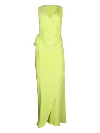 Peter Cohen Adventure wrap maxi dress - women - Silk - S - Green