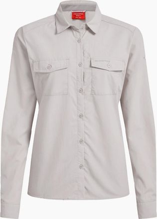 Craghoppers Womens Craghoppers Womens/Ladies Loukkos Nosilife Long-Sleeved Shirt - Cream - Size: 10
