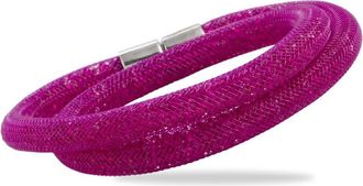 Swarovski Stardust Fuchsia Double Bracelet 5102547-S- Small
