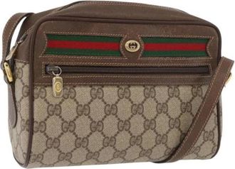 Gucci Pre-owned Plastic Shoulder Bag - Dames - Vintage Schoudertas - Bruin - ONE Size - Vintage