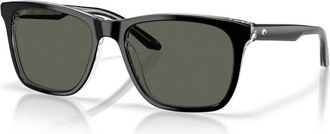 Costa Mens Gravels Polarized Sunglasses In Black/grey