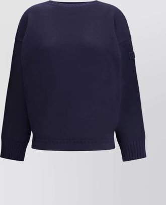 Chloé oversized wool knit crew neck sweater