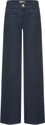 Cambio Tess Modern Rinsed Broek - Dames - Loose Fit Jeans - Blauw - S - Katoen - Jeans