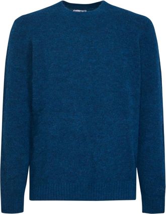 MC2 Saint Barth logo-embroidered crew-neck sweater - Blu
