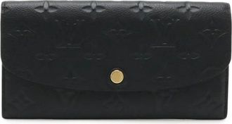 Louis Vuitton Pre-owned Monogram Empreinte Long wallet (bi-fold) - Dames - Vintage Accessoires - Zwart - ONE Size - Vintage