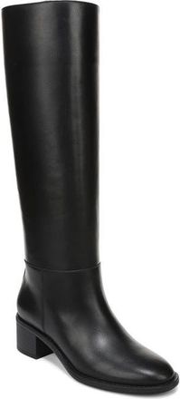 Vince Pace Knee High Leather Boot in Black Calf at Nordstrom, Size 8.5