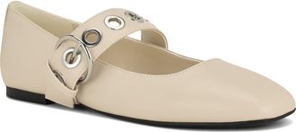 Nine West Kebba Mary Jane Flat in Ivory at Nordstrom, Size 10.5