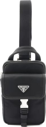 Prada 2020s rugzak met telefoonhoes - Zwart