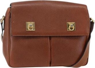 Celine Pre-owned Leather celine-bags - Dames - Vintage Schoudertas - Bruin - ONE Size - Vintage