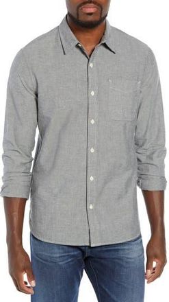 AG - Adriano Goldschmied Colton Slim Fit Sport Shirt in Gray Stone at Nordstrom Rack, Size X-Small