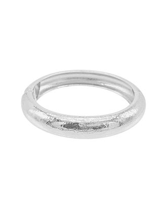 Adornia Adornia Silver Plated Texturized Bracelet