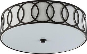 Jonathan Y Designs Jonathan Y Aubrey 3-Light 15.5In Metal Led Flush Mount