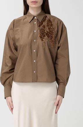 Brunello Cucinelli Camicia Brunello Cucinelli in misto cotone con paillettes