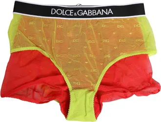 Dolce & Gabbana Womens Nylon Tulle Girdle Bodysuit Multicolor Elastane Bodysuits